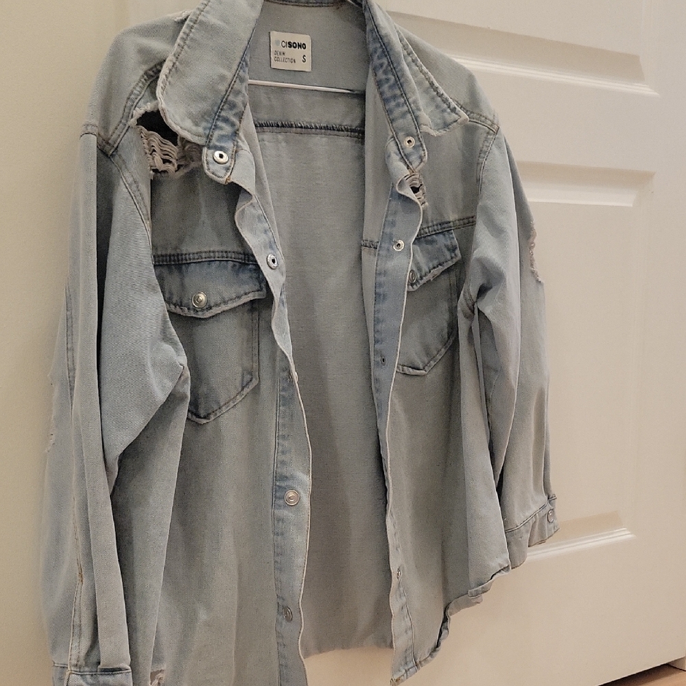 Denim boyfriend jacket